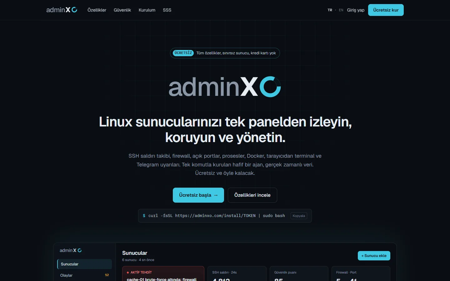 adminxo website